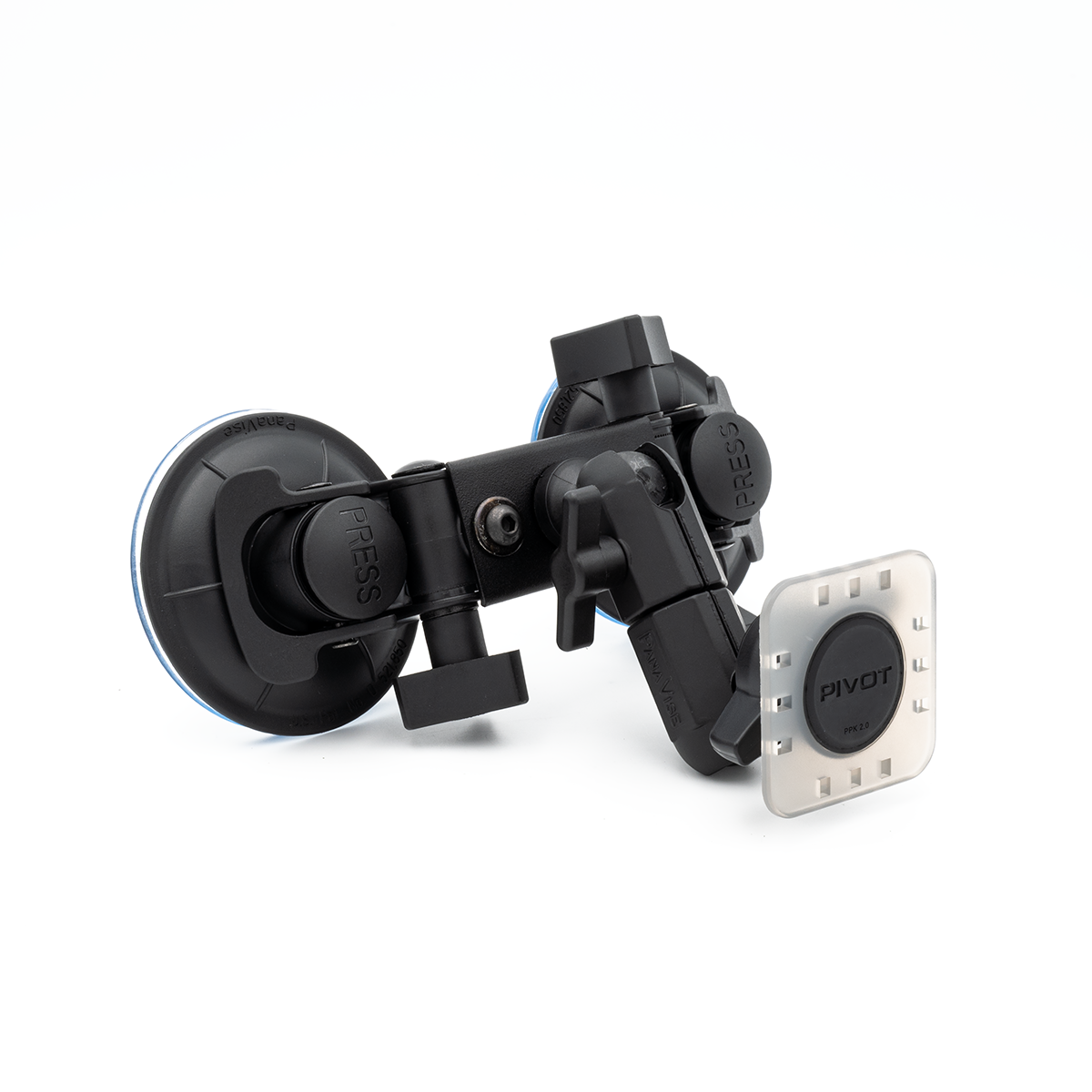Double Suction Cup Mount - 0.75-inch Ball Arm
