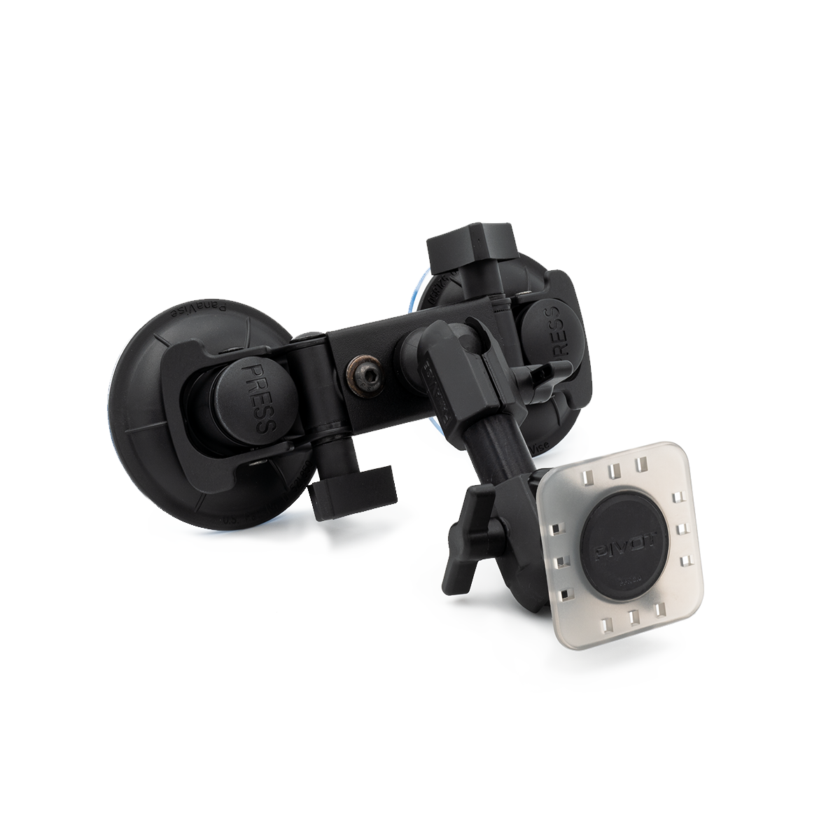 Double Suction Cup Mount - 0.75-inch Ball Arm