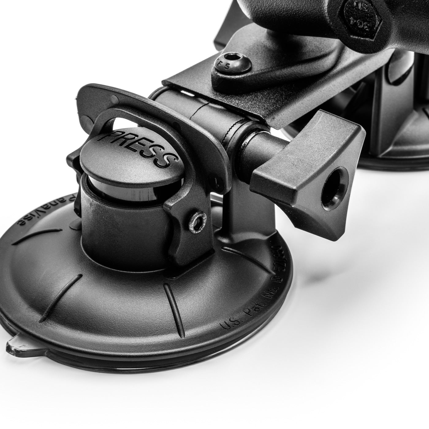 Double Suction Cup Mount - 1-inch Ball Arm