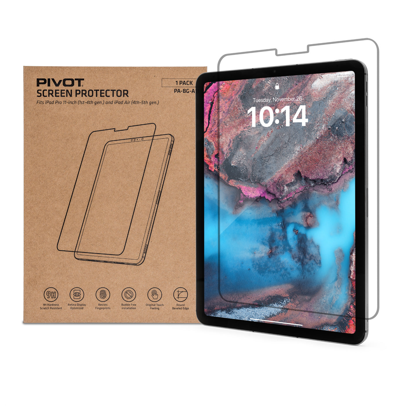Clear Glass Screen Protectors - Fits iPad Pro (M4, M5) - Bundle