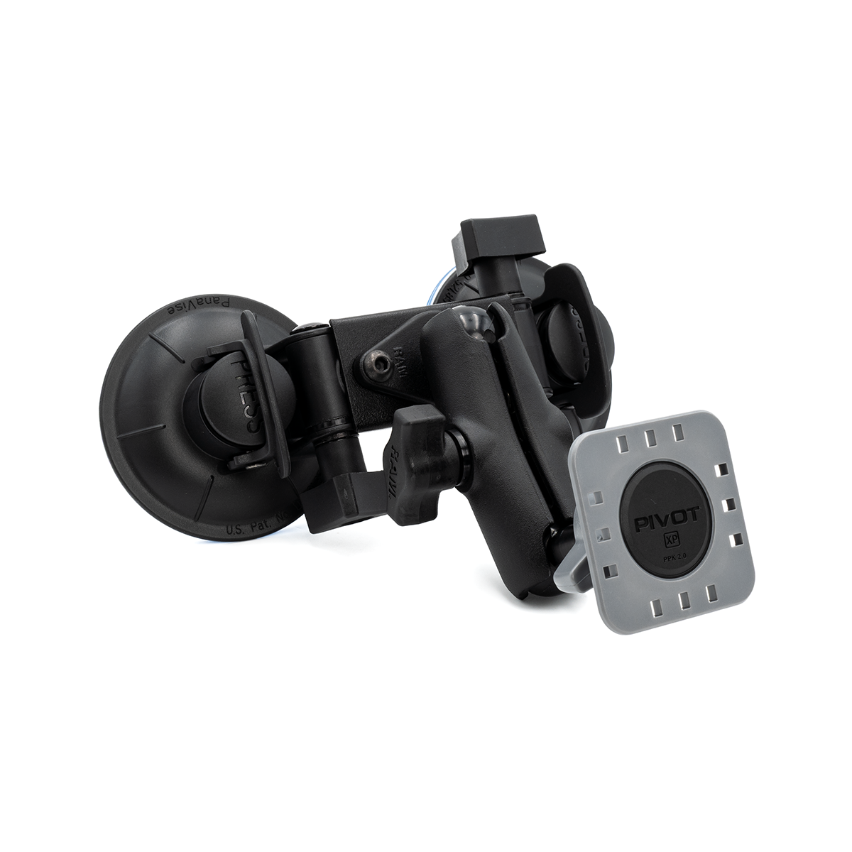 Double Suction Cup Mount - 1-inch Ball Arm