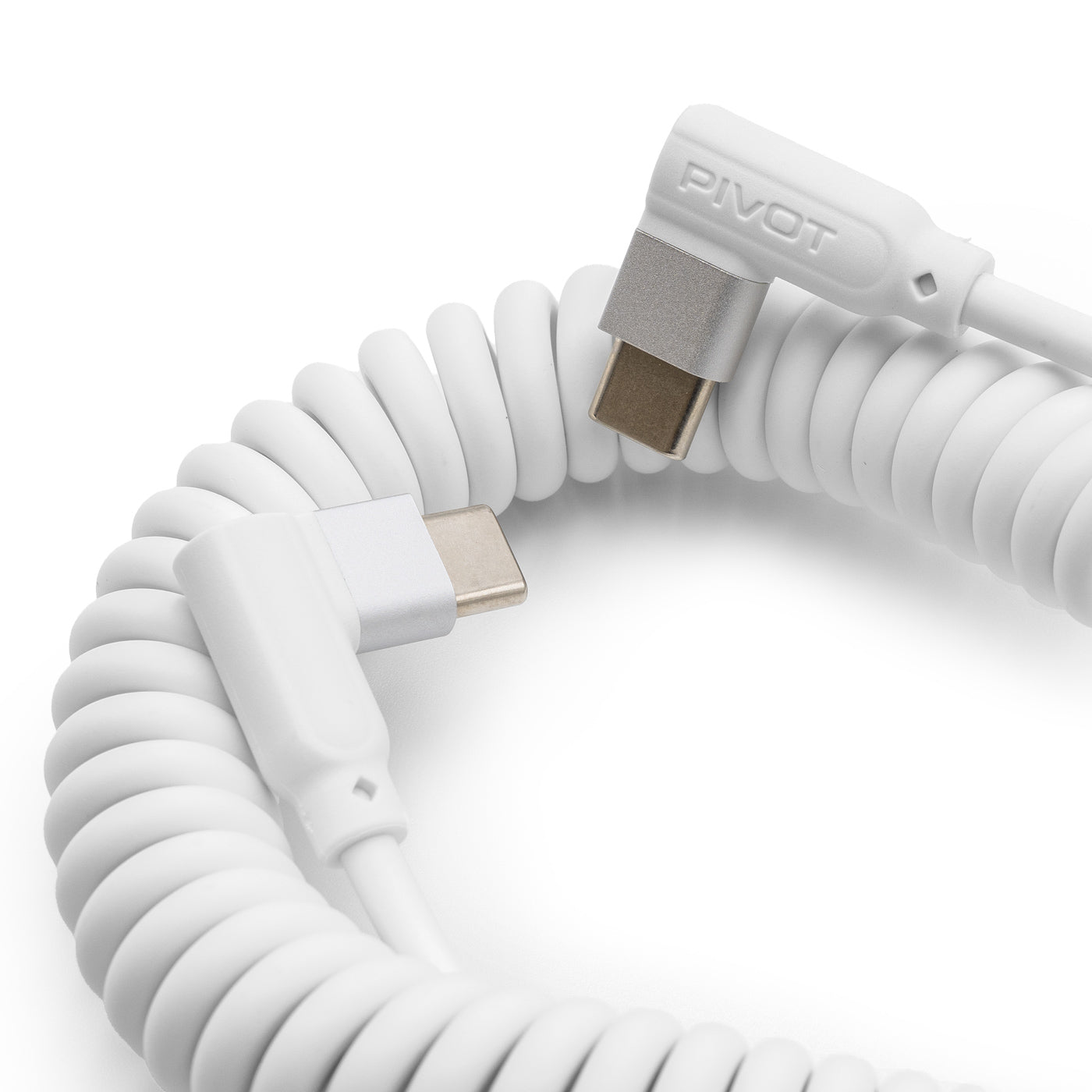 Coiled USB-C to USB-C Charging Cable (1 meter)