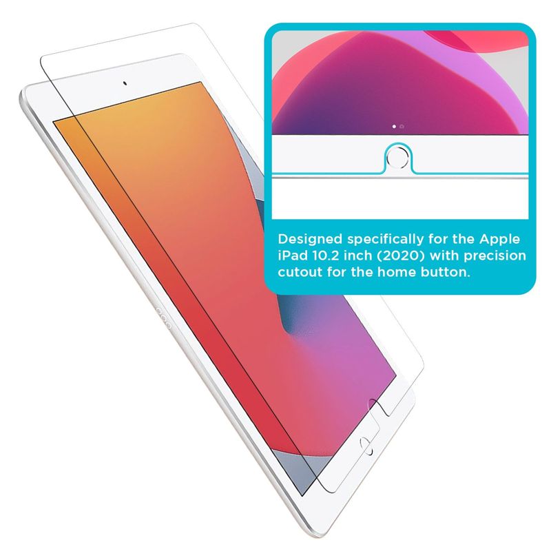 Tech Armor Ballistic Glass Screen Protector for iPad 10.2" (7th-9th gen.) - Tempered Glass 1 pack